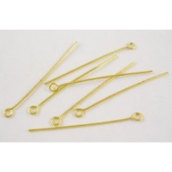 Kettelstiften 32 mm goudplated (200 stuks)